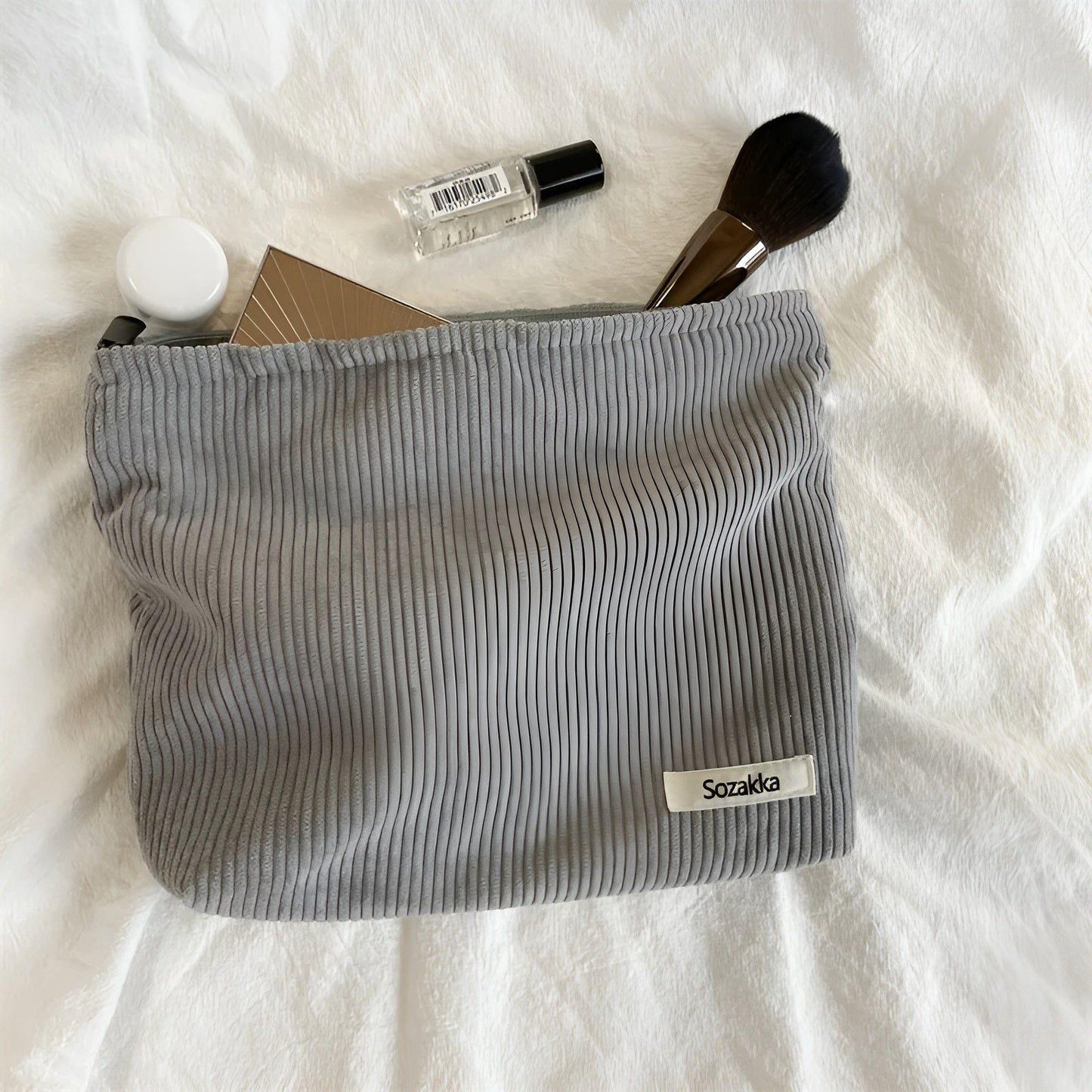 CorduroyGlam Tasche - Cord geräumige Organizer-Tasche für Kosmetik | Brehn