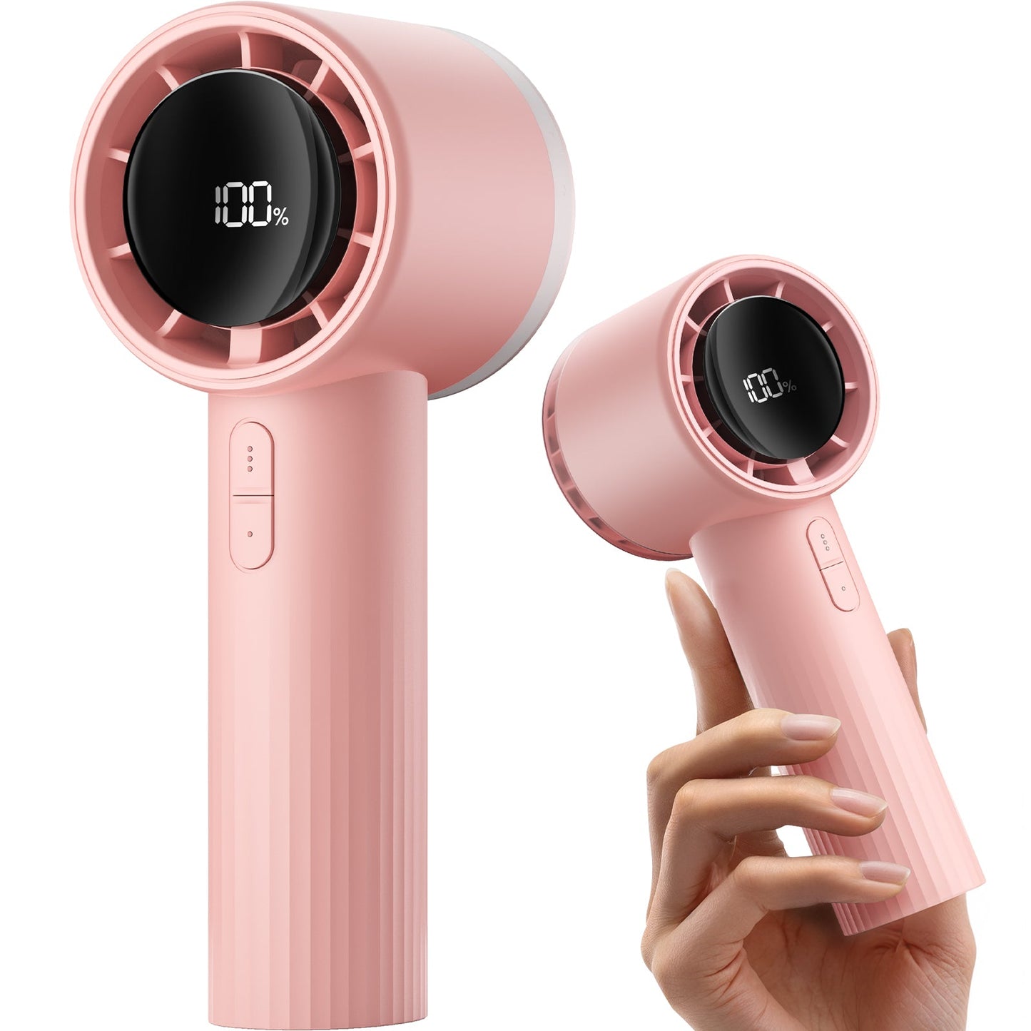 Tragbarer Hochgeschwindigkeits-Handheld-Turbo-Lüfter mit LED-Display | Brehn