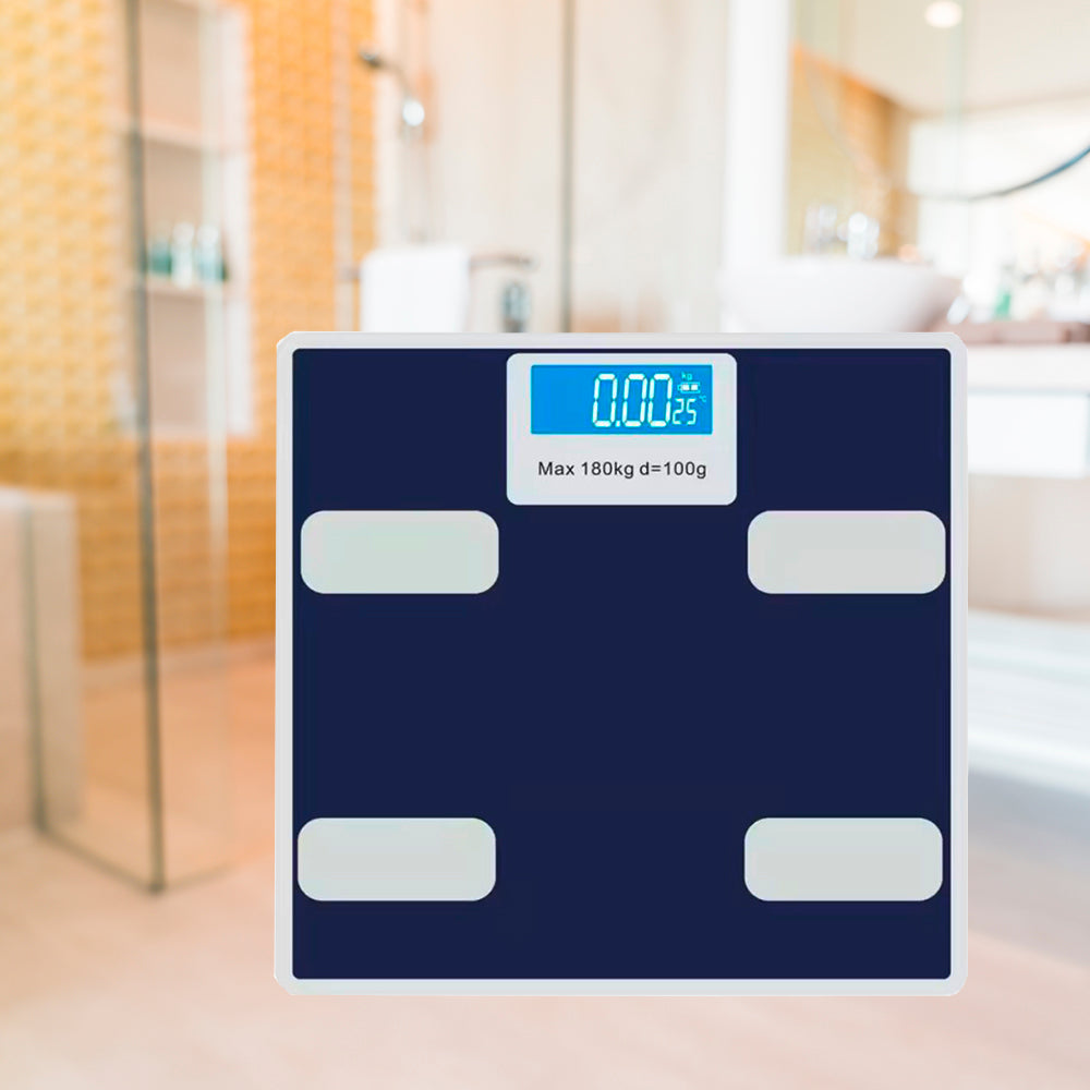 Personenwaage (180 kg) mit gehärteter Glasplattform | Brehn