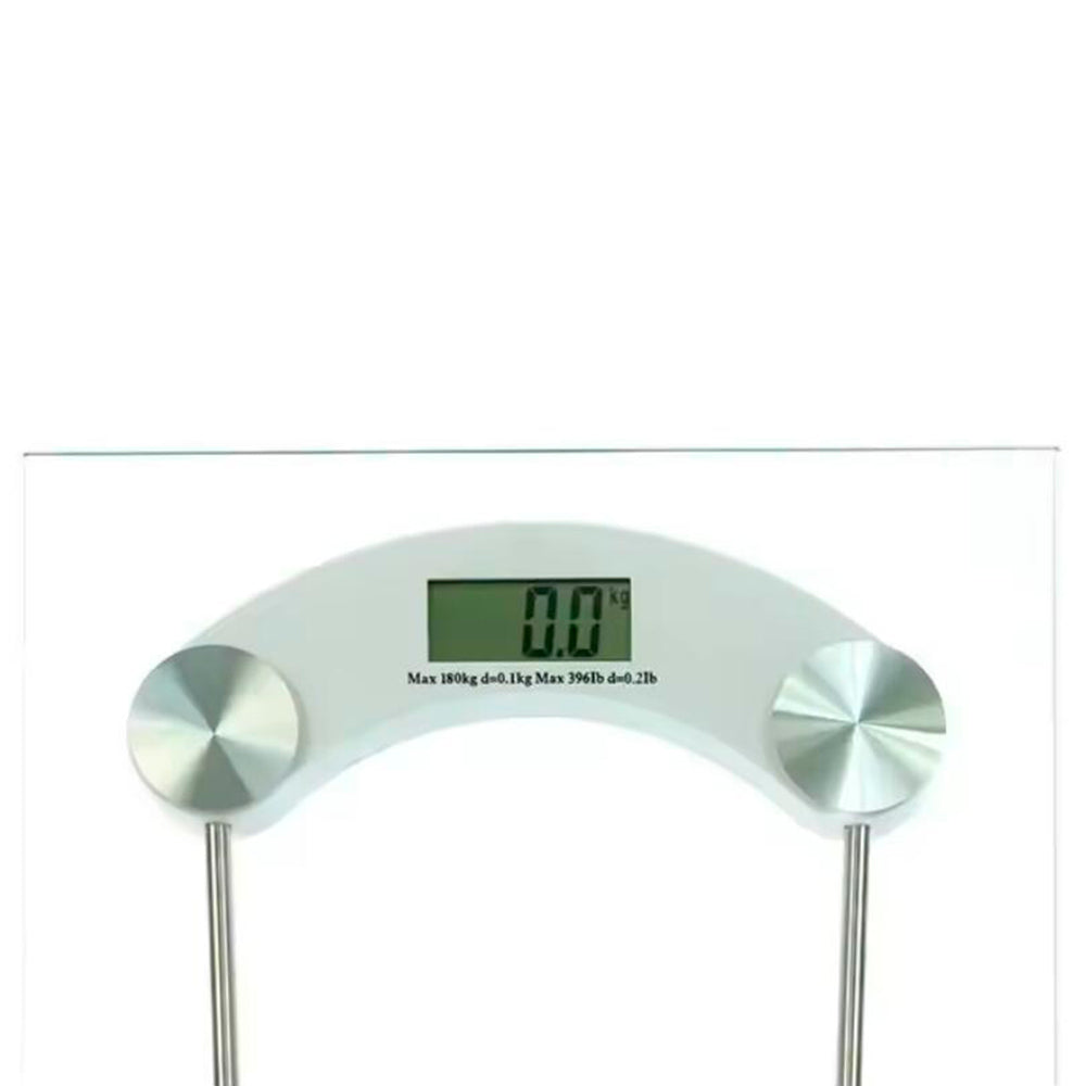 Personenwaage (180 kg) mit transparenter Glasplattform | Brehn