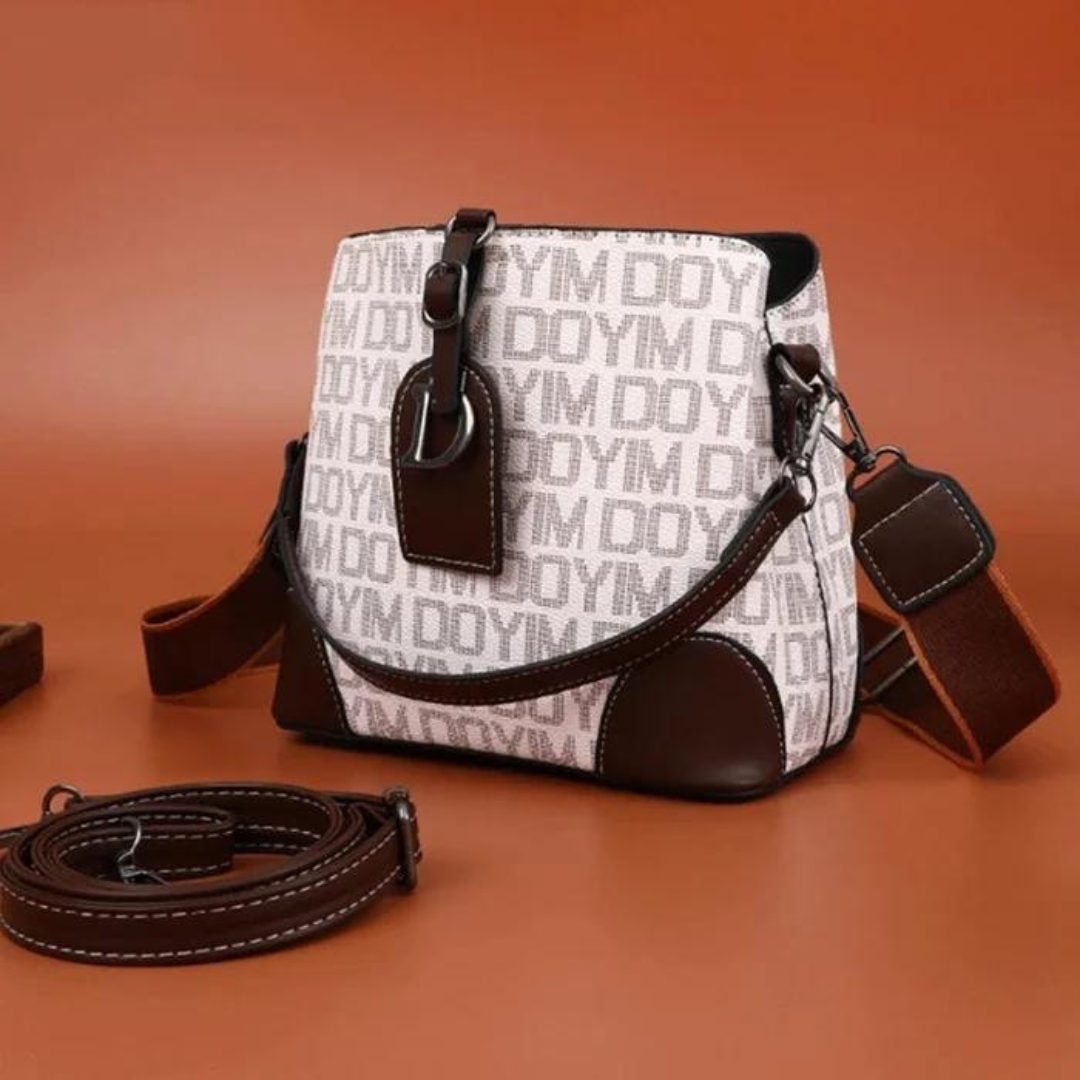 Schultertasche: Niche Damen-Umhängetasche aus echtem Leder