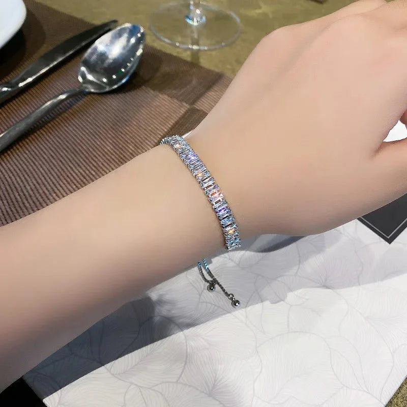 Brehn | Baguette Crystal Verstellbare Tennisarmbänder