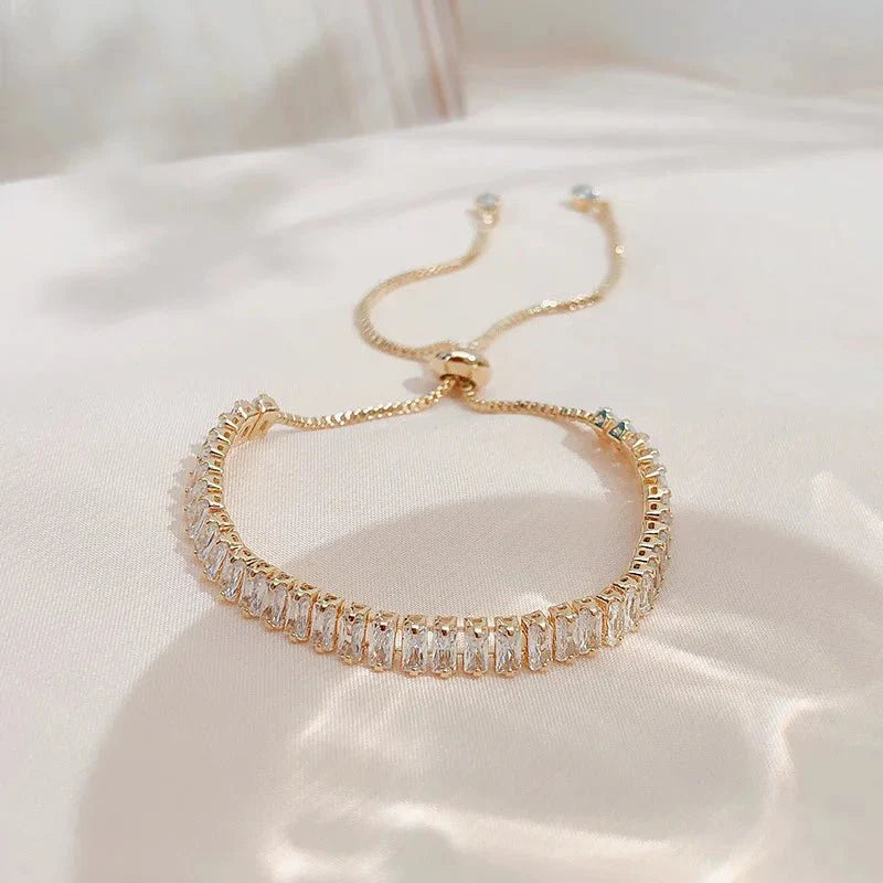 Brehn | Baguette Crystal Verstellbare Tennisarmbänder