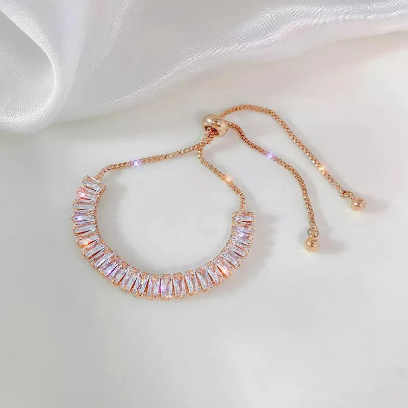 Brehn | Baguette Crystal Verstellbare Tennisarmbänder