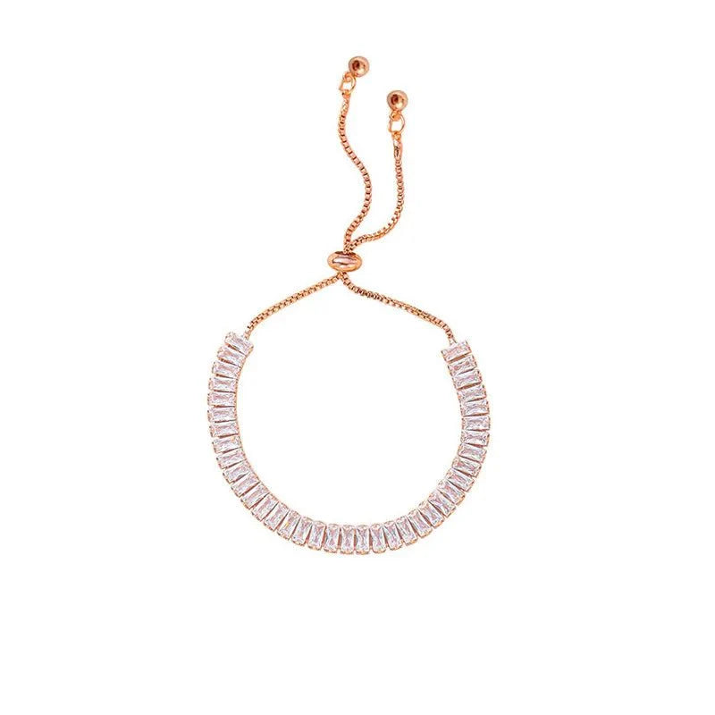 Brehn | Baguette Crystal Verstellbare Tennisarmbänder