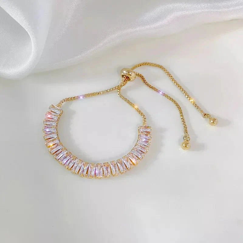 Brehn | Baguette Crystal Verstellbare Tennisarmbänder