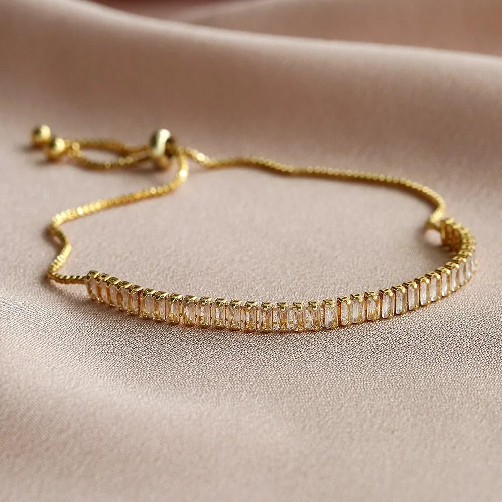 Brehn | Baguette Crystal Verstellbare Tennisarmbänder