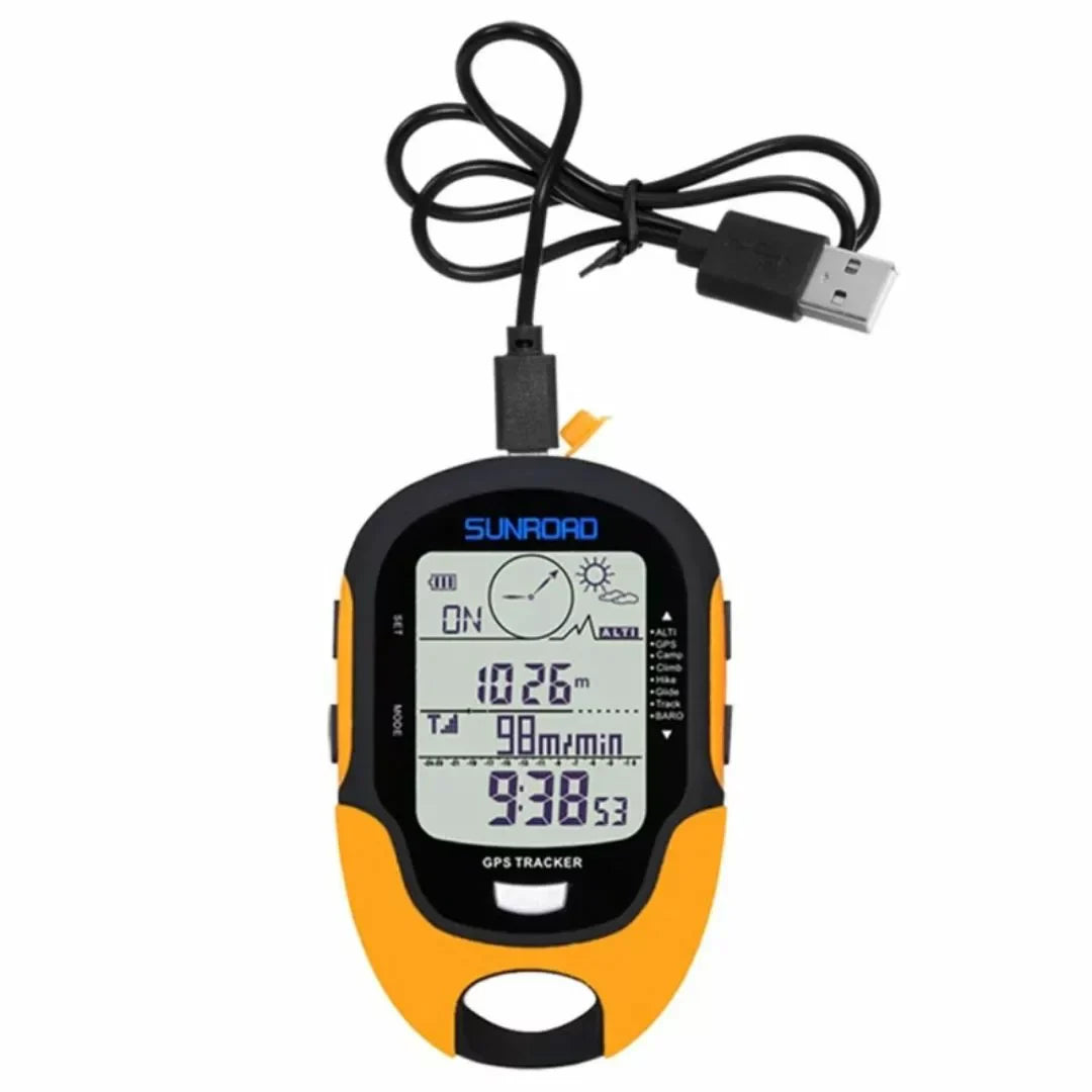 GPS-Tracker Outdoor Schwarz Orange | Brehn