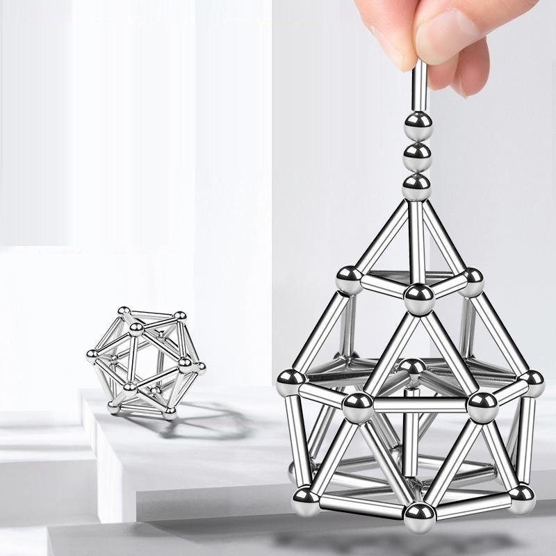 Brehn | Magnetische Stäbe - Kreatives Bauspiel - Kinder