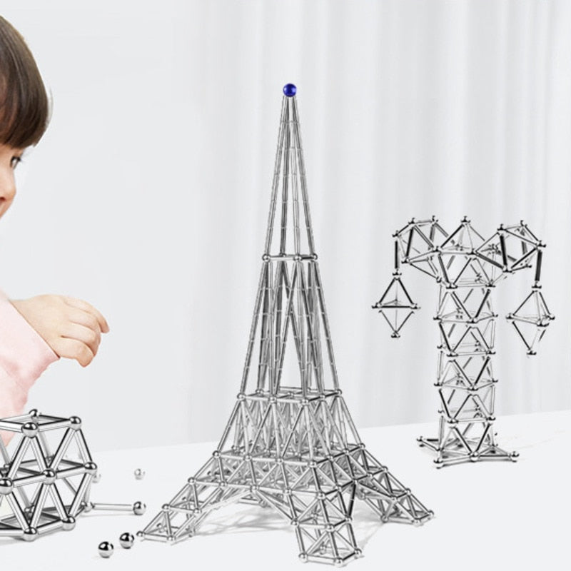 Brehn | Magnetische Stäbe - Kreatives Bauspiel - Kinder