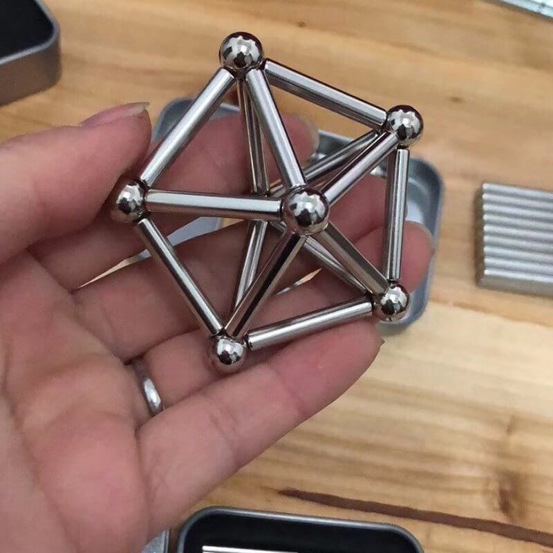 Brehn | Magnetische Stäbe - Kreatives Bauspiel - Kinder