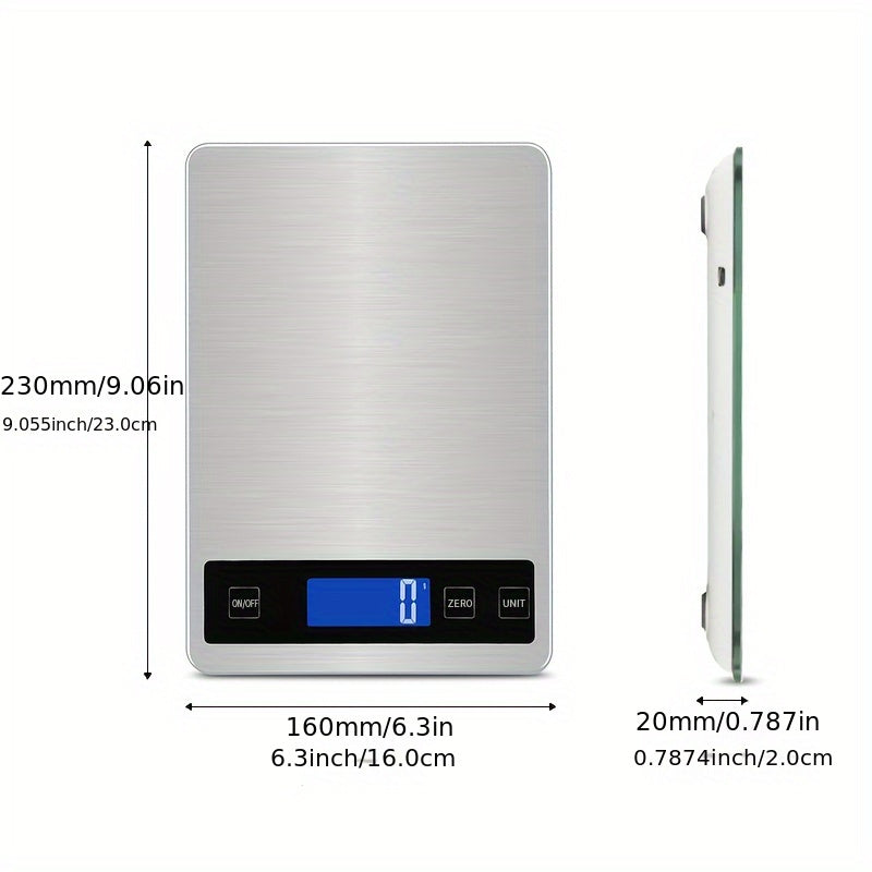 Digitale Küchenwaage 15 kg USB-aufladbar | Brehn