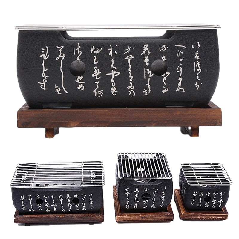 BBQ Grill Holzkohle-Barbecue-Grills Innen Außen BBQ Grill Pfanne Herd | Brehn