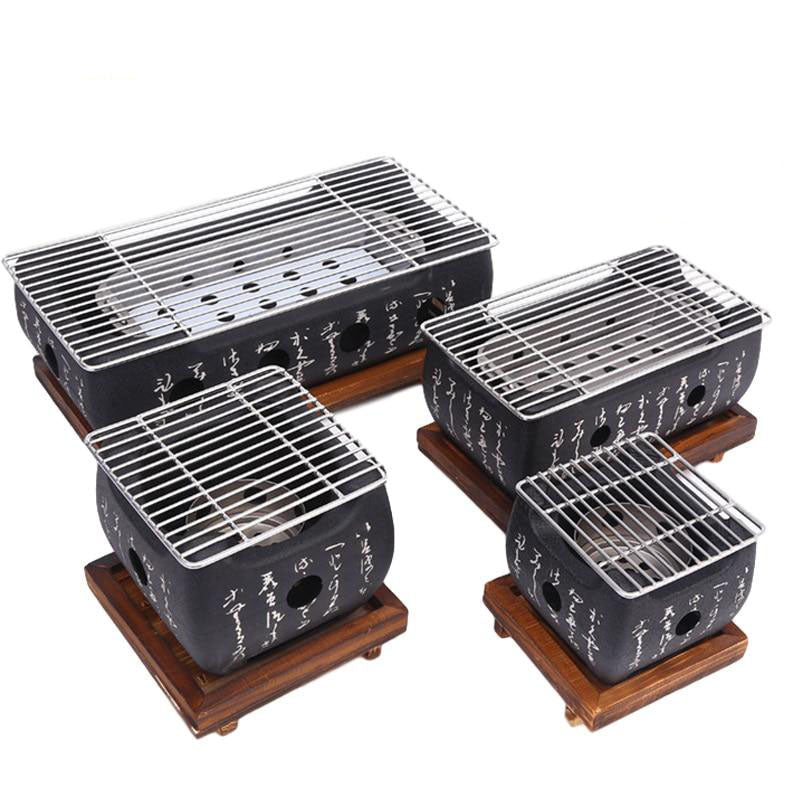 BBQ Grill Holzkohle-Barbecue-Grills Innen Außen BBQ Grill Pfanne Herd | Brehn