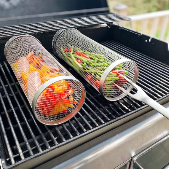 Barbecue Edelstahl-Drahtgeflecht-Zylinder | Brehn