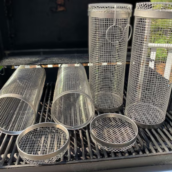 Barbecue Edelstahl-Drahtgeflecht-Zylinder | Brehn