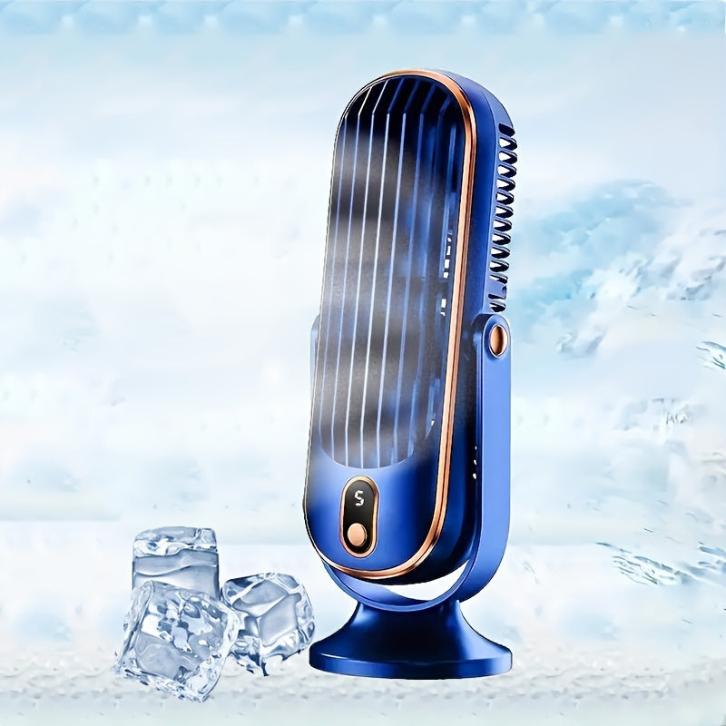 Tragbarer Klimaanlagenventilator - Große Batterie, Dualmotor, 5-Geschwindigkeits-Luftkühler mit 720° Rundum-Luftbläser - Ideal für Büro, Camping, Outdoor-Wohnmobil, USB-Ventilator - Großes Geschenk für Erntedankfest, Halloween, Weihnachten | Brehn