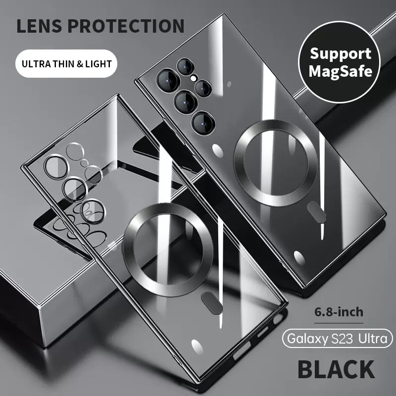 Brehn | Transparente Luxus-Beschichtung Magnetische Abdeckung für Samsung