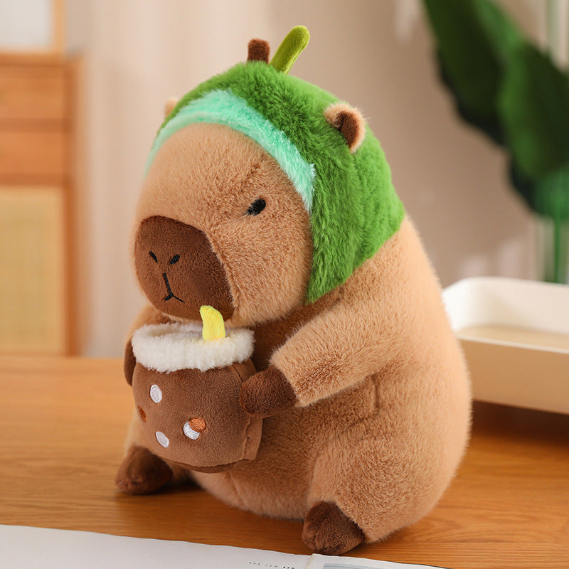 Brehn | CuddleCapy Kuschelpuppe Plüsch | Capybara & Hase Design | Weiches Kuscheltier in Verschiedenen Stilen & Größen