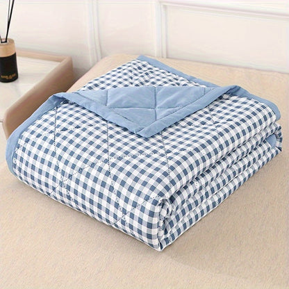Elegante Preppy Karomuster Sommerdecke für kühle Nächte | Brehn
