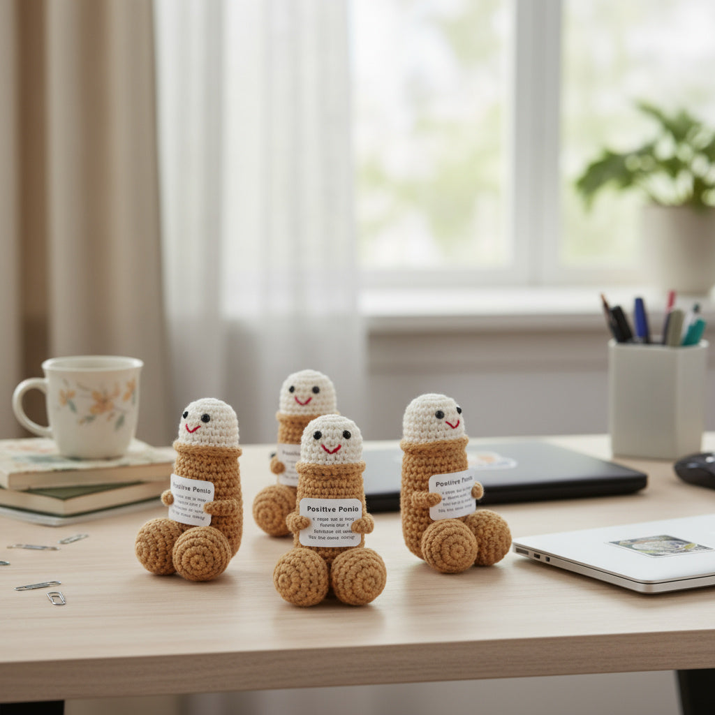 Brehn | Emotional Support Erwachsenen Humor Häkelpuppe