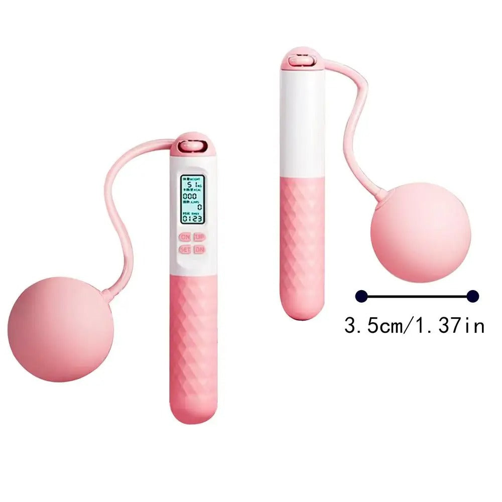 Kabelloses Springseil mit Zähler – Beschwerte Griffe für Home-Cardio-Workouts | Brehn