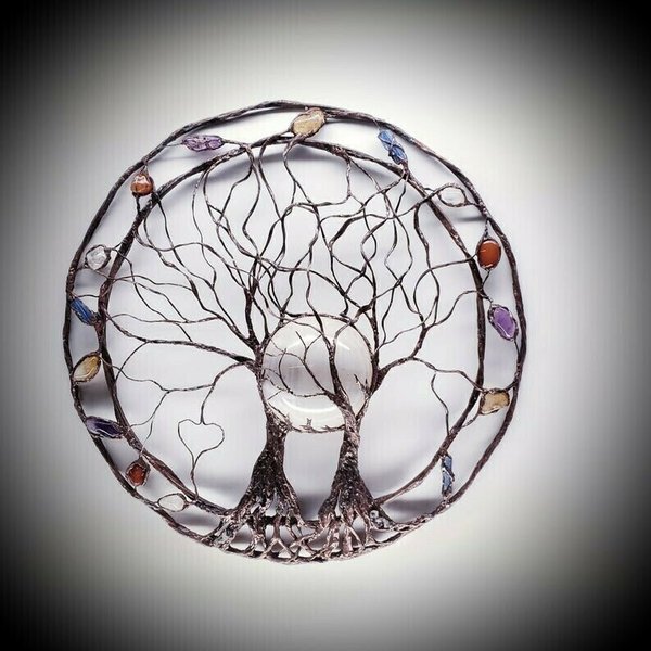 Circle Of Life-Metallbaum Wandkunst | Brehn