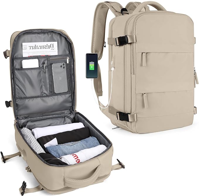 Brehn | Robuster Rucksack für Reisen mit USB-Ladeanschluss