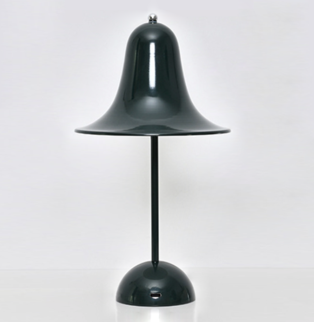 Brehn | Klassische Kappe Kabellose Tischlampe - Zeitloses Design und Langlebiger Akku