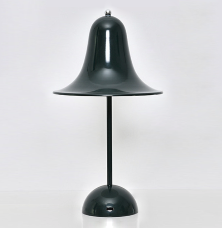 Brehn | Klassische Kappe Kabellose Tischlampe - Zeitloses Design und Langlebiger Akku