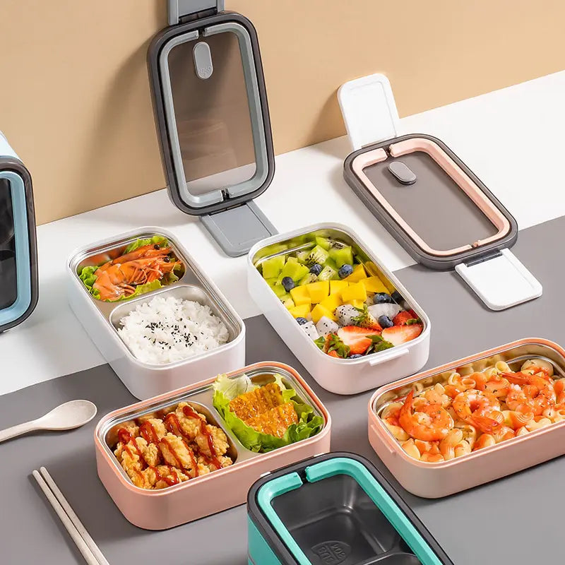 Brehn | 2-lagige Edelstahl Bento Lunchbox - MealMate