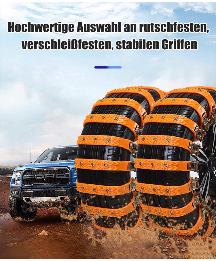 Rutschfeste Stahlkette | Ultimativer Autoschutz | Brehn