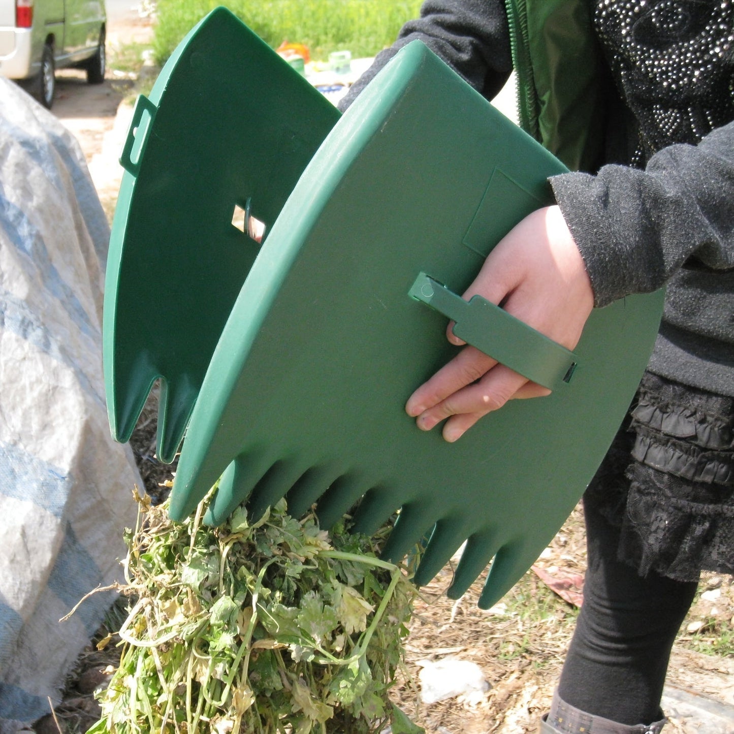 LeafGrab Garten Greifer für Blätter und Gartenabfälle Set von 2 | Brehn
