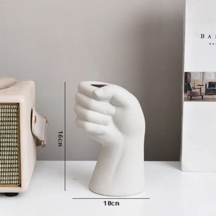 Künstlerische Handgeste Keramik Tisch Brehnumen Vase | Brehn