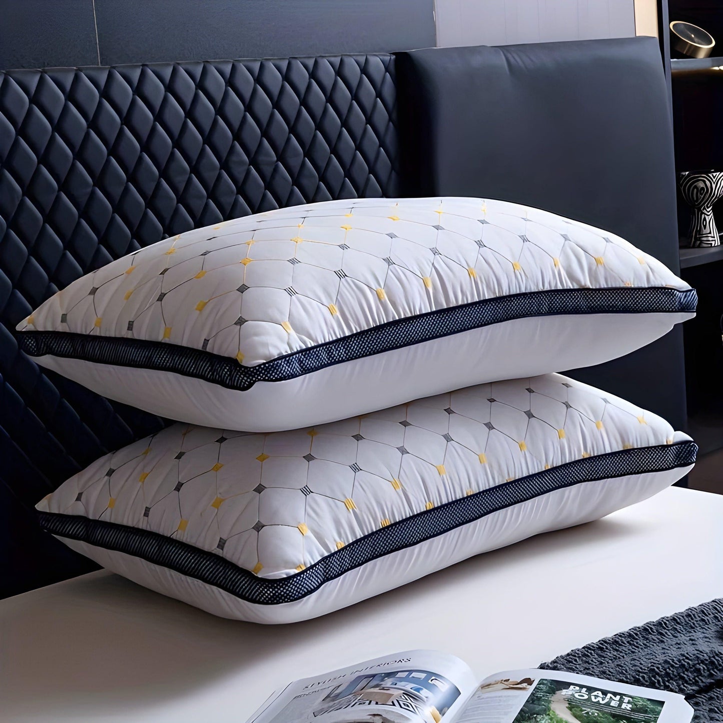 SkyDream Kissen – Besticktes Nackenstützkissen | Brehn