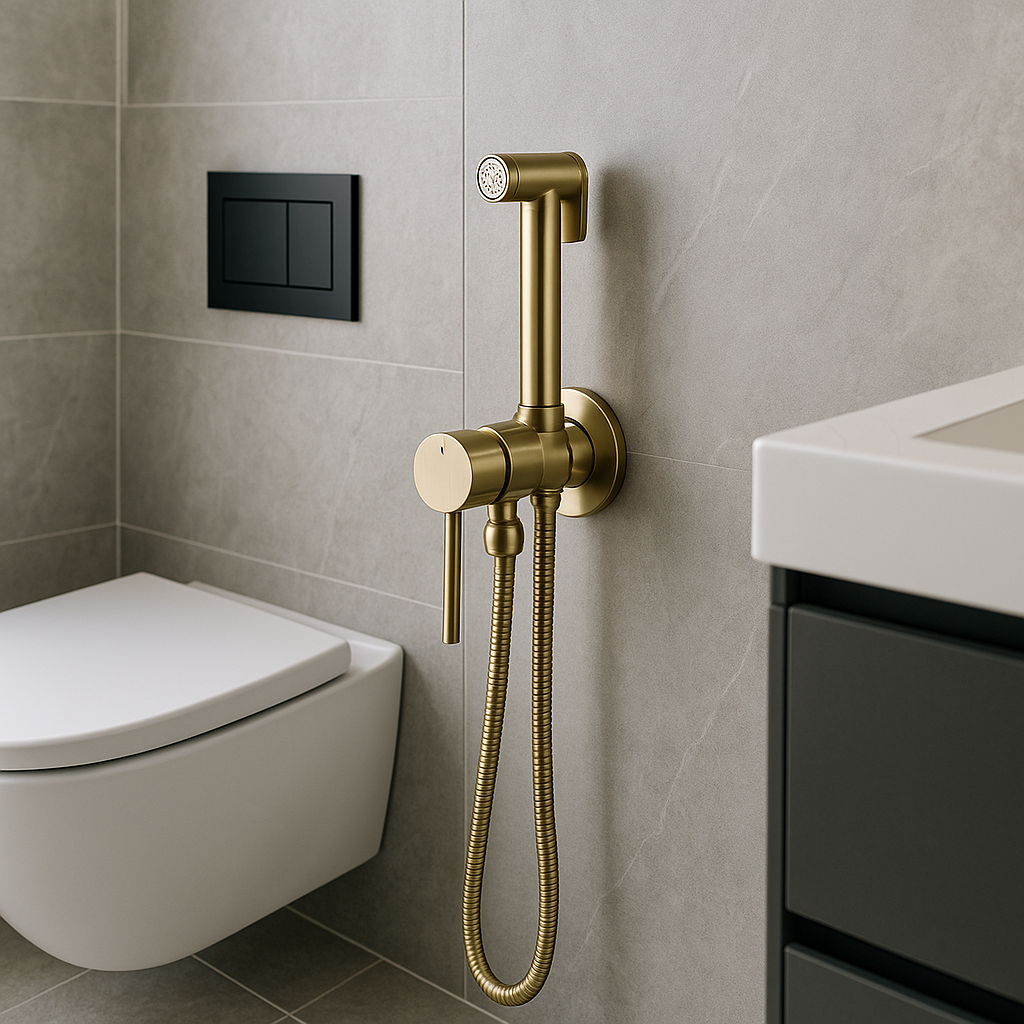 Brehn | Always Clean Wandmontiertes Bidet Spray Wasserhahn Set