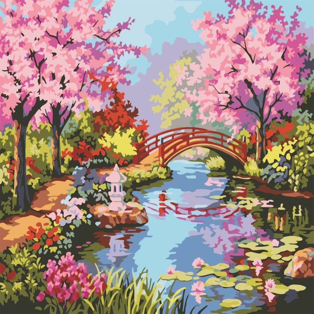 Cherry Blossom - Van-Go Malen nach Zahlen Set | Brehn