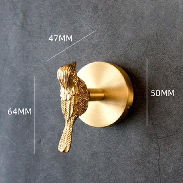 Goldene Messingwandhaken – Handgefertigte Tierdesigns für stylische Wanddekoration | Brehn