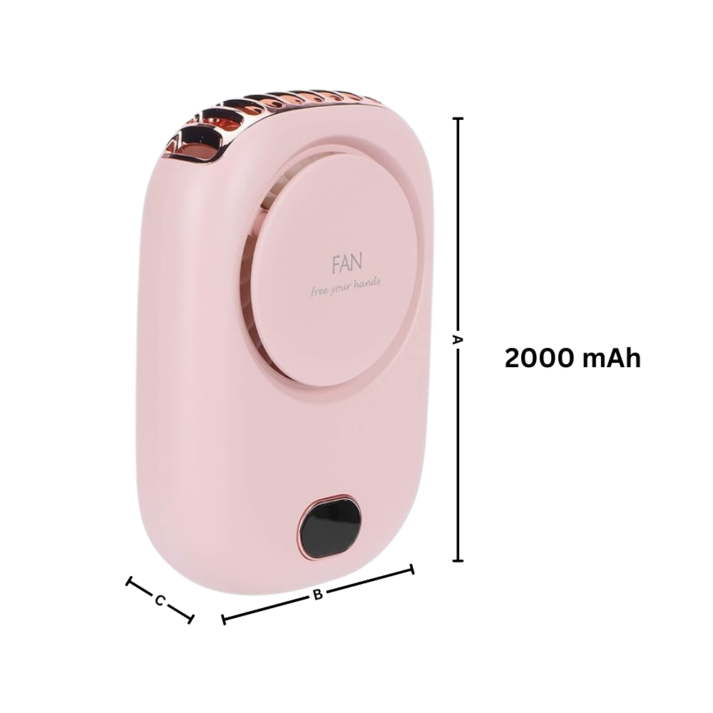 Klingenlos verstellbarer tragbarer Halsventilator | Brehn