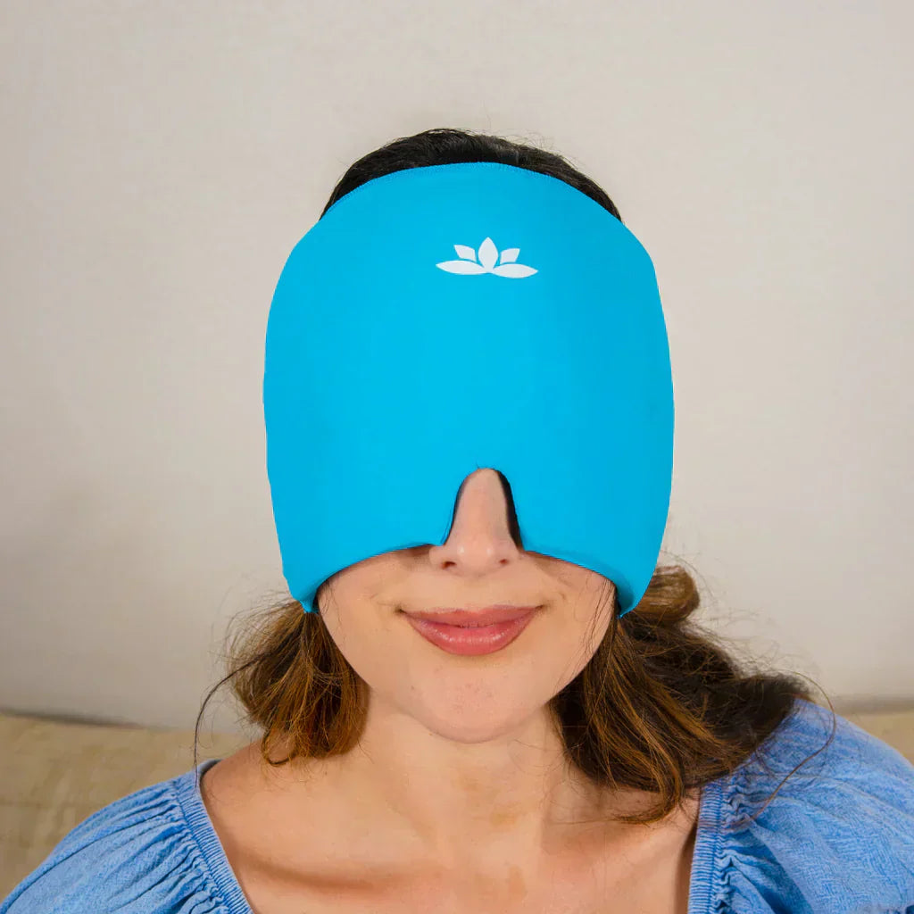 HeadRelax Warm-Kalt Therapie Maske – Lindert Migräne & Kopfschmerzen sofort | Brehn