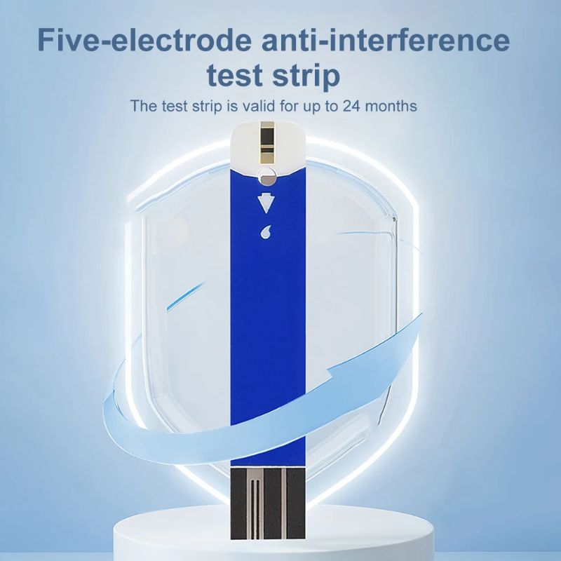 Blutzuckermessgerät-Set mit Teststreifen und Lanzetten