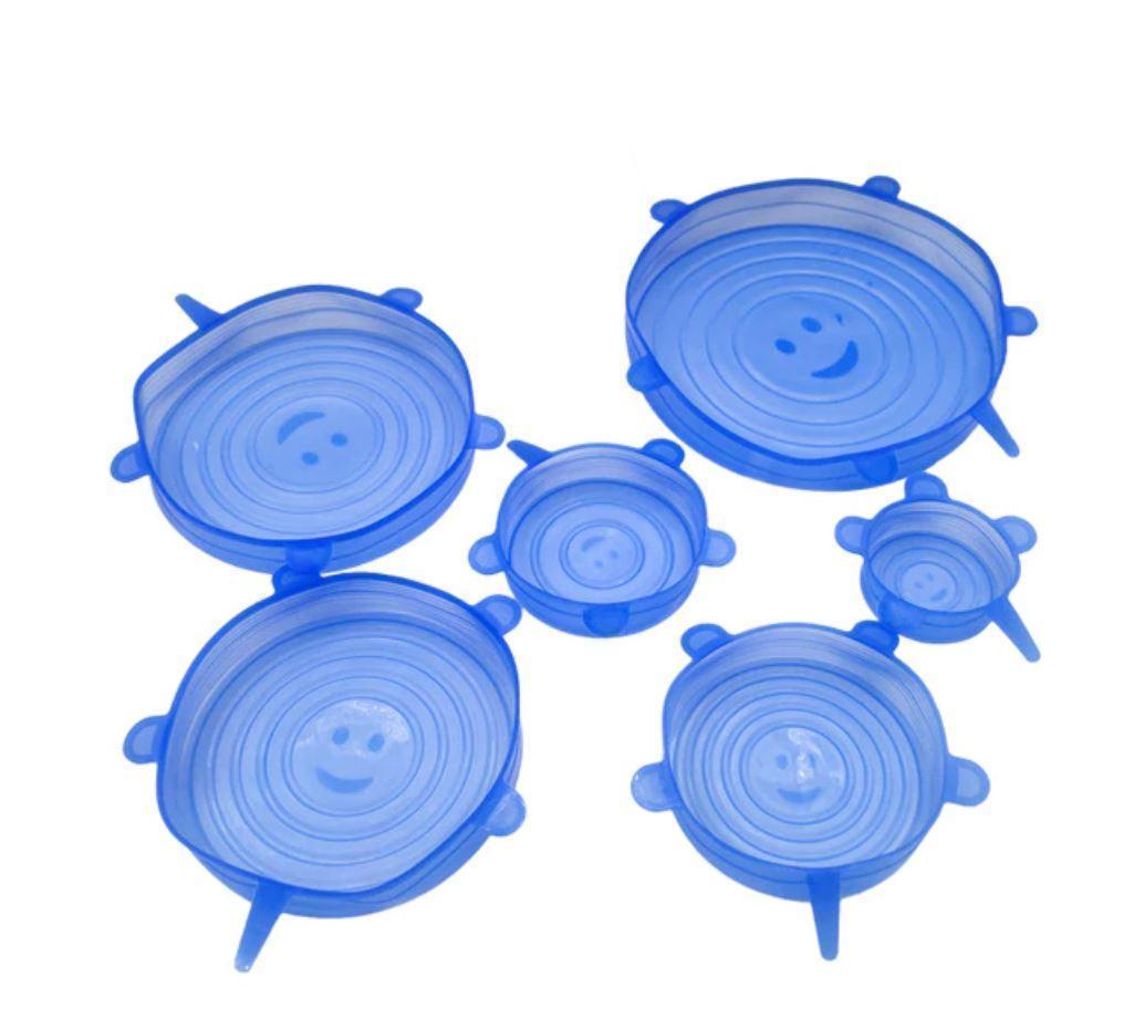 Brehn | Luftdichter Silikon Lebensmittelsicherheitsdeckel (Set von 6)
