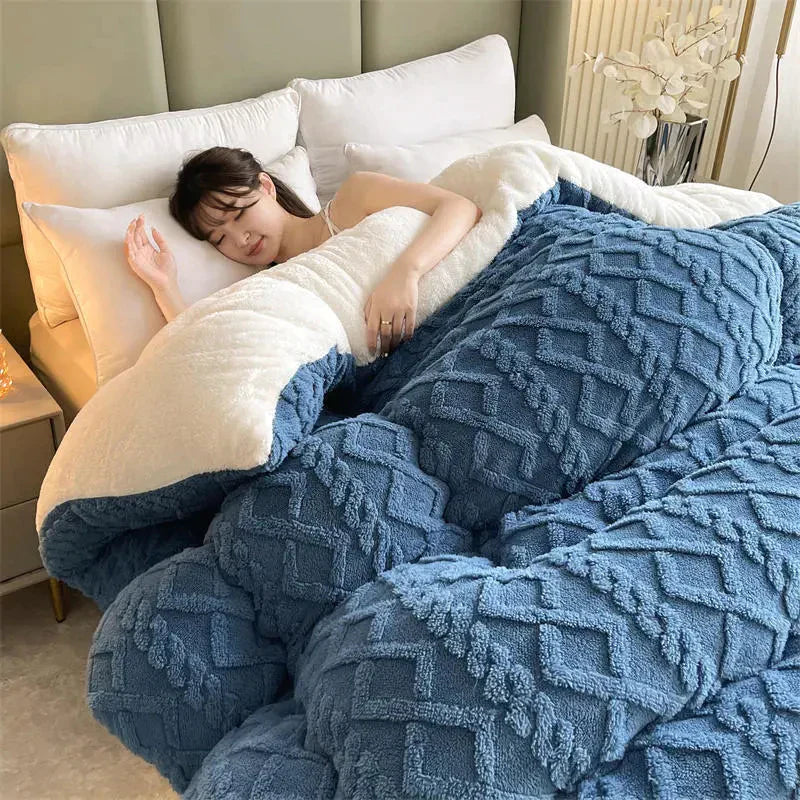 Brehn | SereneSleep Winter Bettbezug - Luxus Kaschmir Fleece Bettdecke für ultimativen Winterkomfort