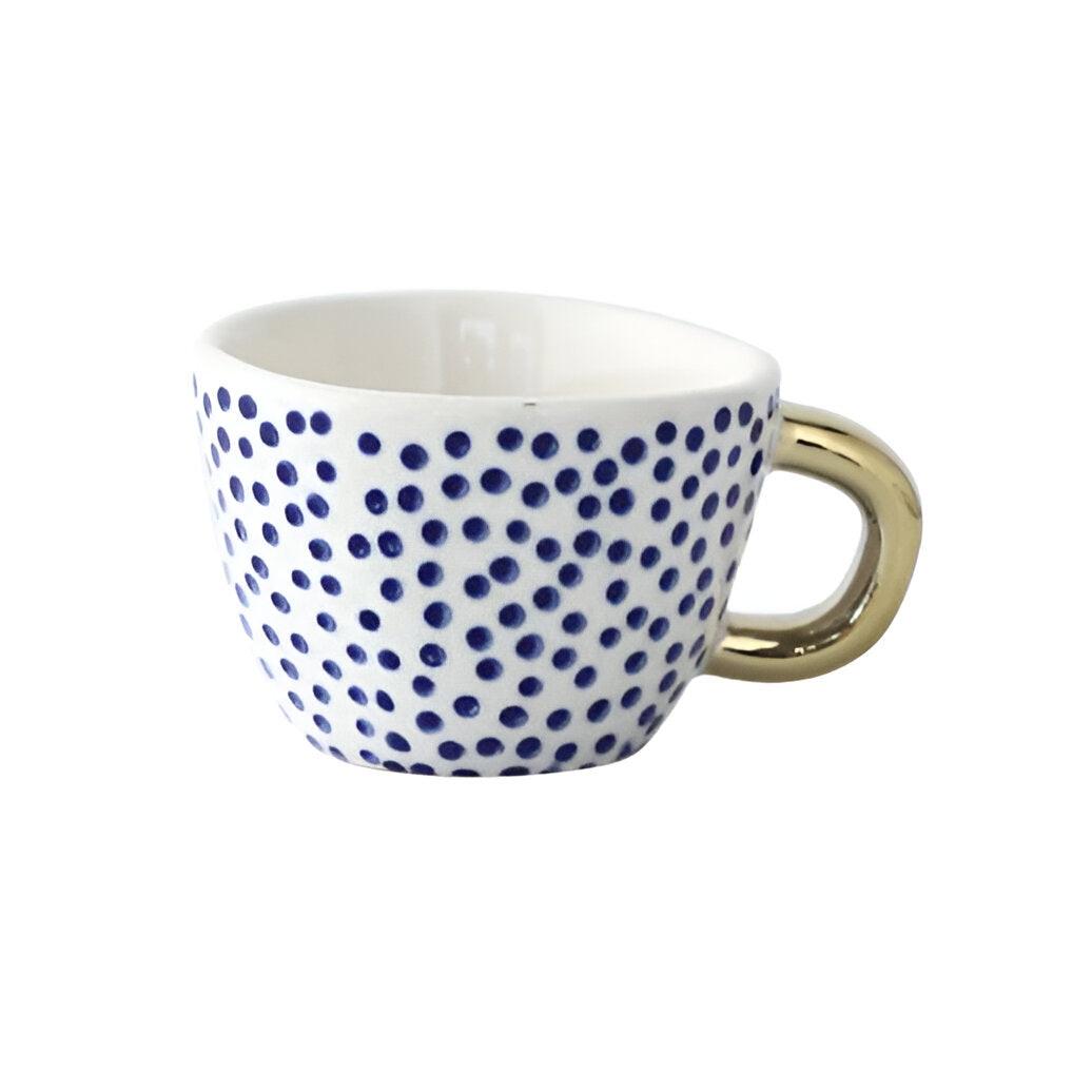 Keramiktasse mit geometrischem Design – Stilvoll und modern | Ideal für Kaffee oder Tee | Brehn
