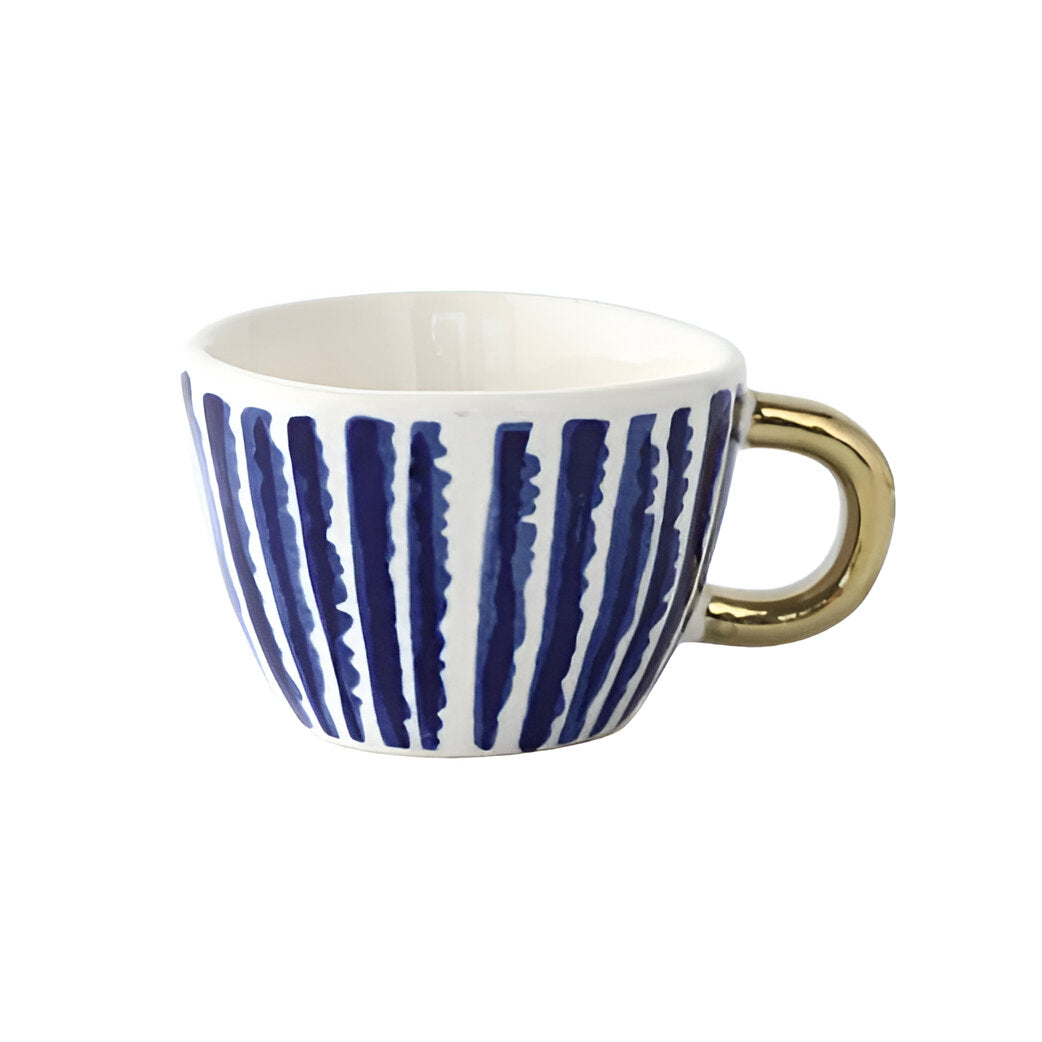 Keramikbecher mit geometrischem Design – Stilvoll und modern | Ideal für Kaffee oder Tee