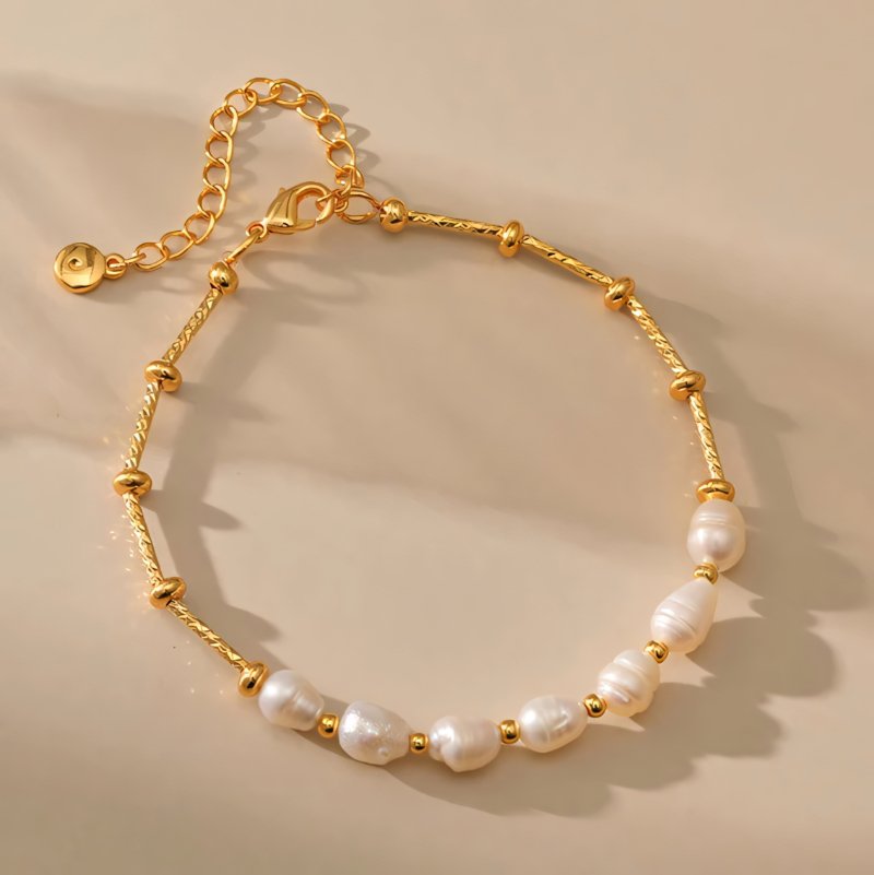 Brehn | Boho Gold Akzentperlenarmbänder