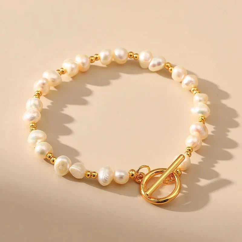 Brehn | Boho Gold Akzentperlenarmbänder