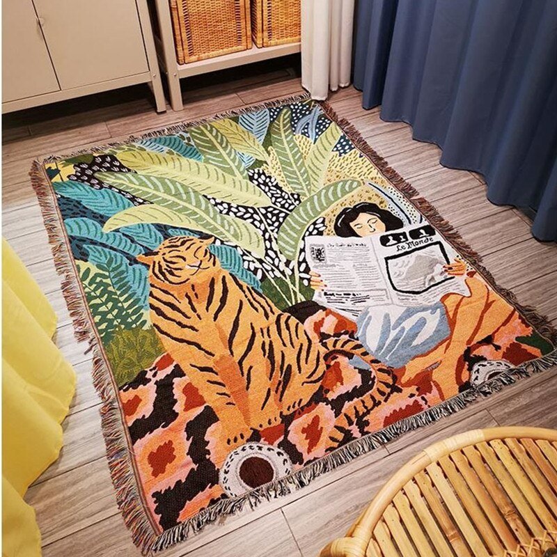 Boho Stil Strickdecke für Gemütliche Wohnkultur | Brehn