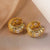 Brehn | Bold Baguette Scatter-Diamant-Hoop-Ohrringe