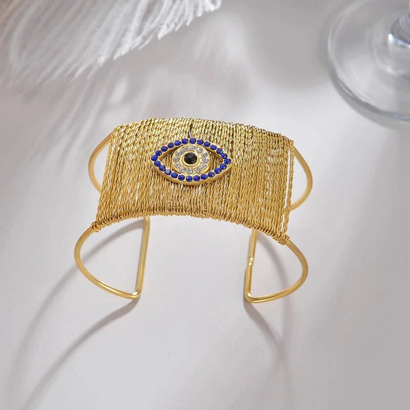 Brehn | Bold Boho Weit Öffnendes Armreif